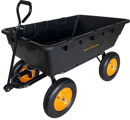 WESTMANN Prakta L Gartenwagen Kunststoffkarre 225 L 400 kg Tragkraft