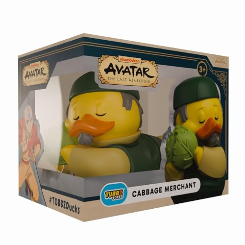 TUBBZ Box-Ausgabe: Avatar The Last Airbender – Cabbage Merchant Cosplaying Gummiente Vinylfigur – Offizielle Sammelfigur für Fans von Avatar