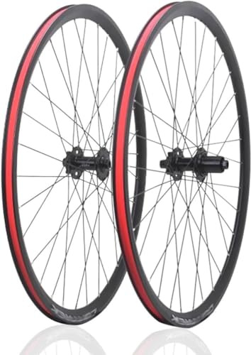 KUNYOS Ruedas de Disco 700C para Bicicleta de Carretera/Gravel 12X100/12X142mm de aleación de Aluminio, bujes con Eje pasante HG Casette 32H para 7/8/9/10/11/12 velocidades 120 clics