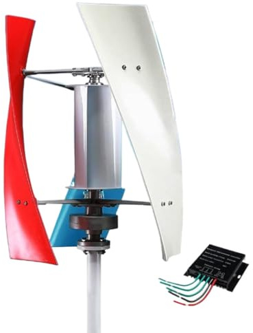 YIGECHENXIN Turbina Eolica Verticale da 16000W, Generatore Elettrico ad ASSE Verticale a Levitazione Magnetica 12v 24V 48V a Basso Rumore con Controllore MPPT Incluso,220v