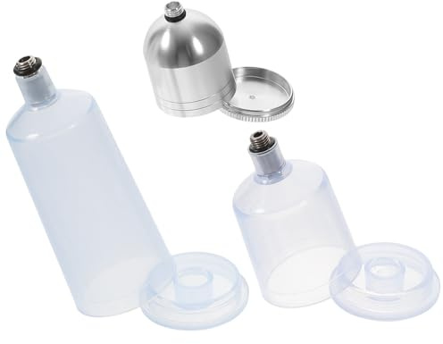 Hemobllo Contenitore Plastico Resistente alla Corrosione per Aerografo Compatibile Vernice 3 Pezzi da 10ml per Tatuaggi e Disegni Mimetici