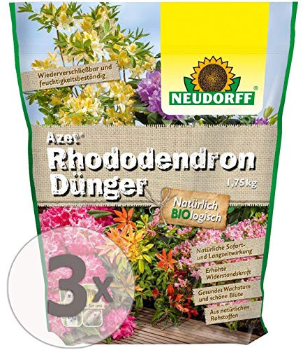 Gardopia Sparpaket: Neudorff Azet Rhododendron Dünger 3 x 1,75Kg