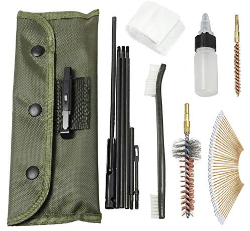 BigTron Nylon Gewehr Reinigungsset Gun Zubehör Clean Tools Tragbar .22 22LR .223 und 556 Gewehrpistole Reinigen, 60 PCS