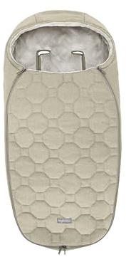 Sacco Invernale Passeggino Inglesina, Imbottito, Caldo e Confortevole, Protezione Freddo e Sicurezza, Compatibile con passeggini Inglesina, Desert Beige