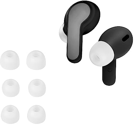 kwmobile 6X Silikonaufsätze für JBL Wave Beam/Beam 2 / Wave 200TWS - Ersatz Ohrstöpsel in 3 Größen - Ear Tips für In-Ear Kopfhörer - Zubehör Ersatzpolster in Weiß