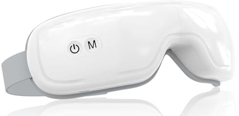 iKristin Augenmassagegerät mit Wärme und Bluetooth-Musik,eye massager mit 5 Modi,Wiederaufladbarer Augenmaske mit Kabelloser, Geschenke für Frauen Männer Familie