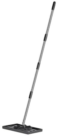 Fenteer Rastrello Livellatore per Prato, Livellatore per Prato da Golf, Acciaio, Piastra di Base da 30 X 10, Rastrello da Giardino Professionale, Strumento, 4 Sezione