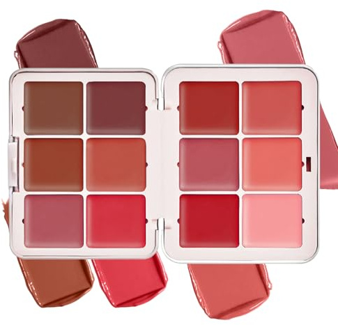 Palette de fards à joues 12 couleurs, Palette de maquillage fards à joues crème mats, longue tenue, anti-bavure, aspect naturel, fard à joues estompé pour le visage, sans cruauté