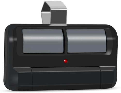 Sirxlevcy 1 Pièce 892LT Télécommande D'Ouvre-Porte de Garage, Télécommande D'Apprentissage à 2 Boutons Security+ 2.0 en Plastique Noir Remplace la Télécommande 972lm 372lm 62lm