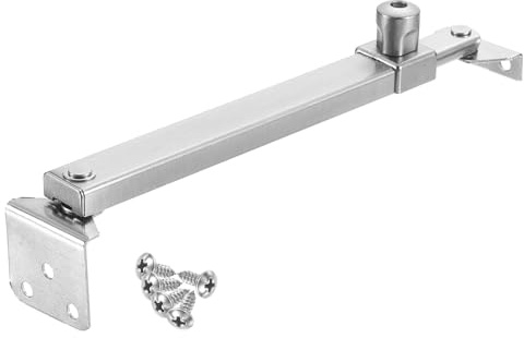 QUARKZMAN 1Pcs 305mm Battant Compas Fenêtre Loquet, Inoxydable Acier Battant Fenêtre Compas, Réglable Friction Compas Charnières Fenêtre Renfort, Galvanoplastie Brossé Argent