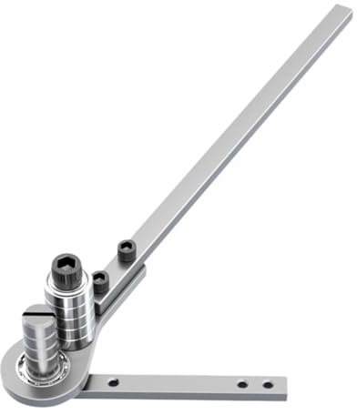 predolo Piegatrice manuale per metalli, piegatrice per barre d'acciaio, robusta, pratica e a risparmio di manodopera, angolare per tubi di ferro sottili, per 1 Mm a 2 Mm