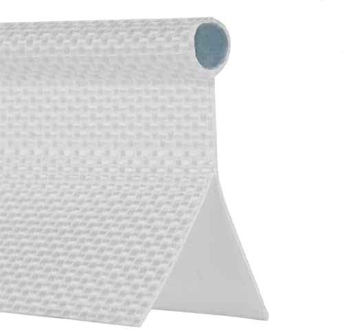 JUTTAUTO 3 Metres Awning Rail Piping 8mm White Double Flap Ka-dor Awning Rail Insert with Solid PVC Core for Caravan/Camping/Tents/Motorhome