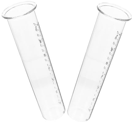 iplusmile 2 pièces Lot de Tubes de Mesure Pluie Plastique Transparent Pluviomètres Précis pour Jardin Extérieur Graduation Claire pour Exact des Précipitations