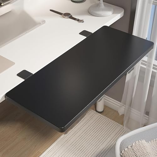 Tavolo da lavoro pieghevole regolabile con staffa in metallo, estensione versatile per ufficio o sala da pranzo, facile da installare, rimovibile, 120 x 24 cm, colore A