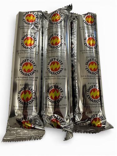 Quick Lighting Charcoal Discs – 3 Rolls (30 Tablets) for BBQ, Incense & Shisha, Long Lasting
