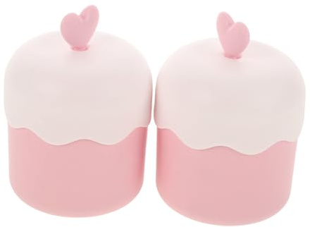 Beavorty 2 Stück Gesichtsblasenmacher aus Kunststoff Tragbarer Schaumaufschäumerbecher für Frauen Sicher und Mild zur Haut für Reisen Rosa