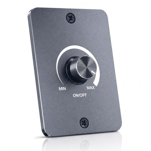 Dimmer LED 12V PWM LED Dimmer DC 12V 5A, Dimming Stepless a Manopola Interruttore Dimmer Dimmerper LED 5A Facile da Installare per Camper, Barca, Camion, Roulotte, Rimorchi