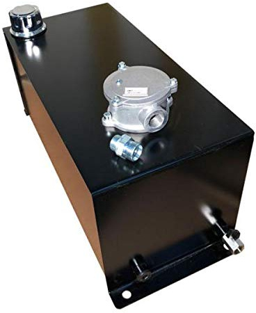 Hydrauliköltank Stahl, mit Rücklauffilter, Ablasshahn und Füllstandsanzeige, 40 Liter Fassungsvermögen, Öltank, Ölbehälter, Aggregattank,