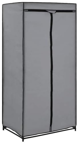 vidaXL Kleiderschrank Grau 75×50×160 cm
