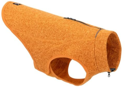 Kurgo Core Sweater - Hundepullover für kaltes Wetter - Gemütliche Strick-Fleece-Schicht - Verstellbarer Halsausschnitt - Reflektierende Akzente - Waschmaschinenfest - Heather Orange - M