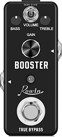 Rowin Pedal de refuerzo con sonido de distorsión del Imperio True Bypass LEF-318