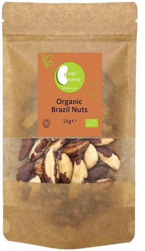Organic Brazil Nuts - Certified Organic - by Busy Beans Organic (1kg)