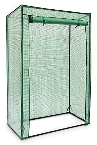 Relaxdays 2X Serres de Jardin à tomates Tente pour Plantes Protection des légumes Toit 150 x 100 x 50 cm, en PE, Vert