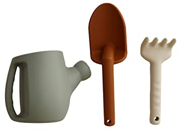Marlowe & Co Silicone Gardening Set, Garden Tools and Beach Toys for Children (Dried Thyme)