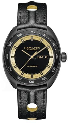 Hamilton Herren Analog Automatik Armbanduhr American Classic Pan Europ Day Date