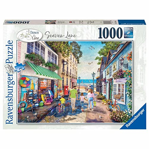 Ravensburger - Pussel till stranden, pussel för vuxna, present till 14+ år gamla barn, pedagogiskt och stimulerande spel, 1000 bitar, 70 x 50 cm