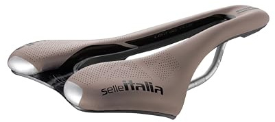 Selle Italia SLR Boost Gravel TI 316 Superflow – Gravel-Fahrradsattel, bequemes Rennrad aus Gel, Superflow-Loch, Hi-Viz-Einsätze