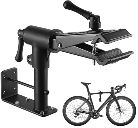 Wandhalterung zur Reparatur von Fahrrädern, Fahrradhalterung 2 in 1 für die Wartung, Starkes Trägermaterial aus Karbonstahl, für Fahrradmechaniken