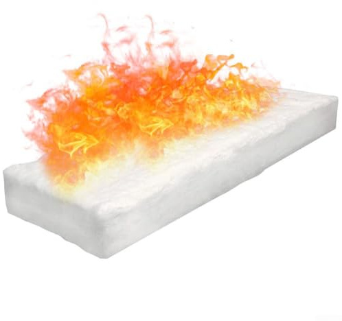 Spugna in lana di ceramica per caminetti a bioetanolo, spugna in ceramica a bioetanolo per camini a bioetanolo di sicurezza per caminetti a bioetanolo e gel per interni e bruciatore a bioetanolo (30 x