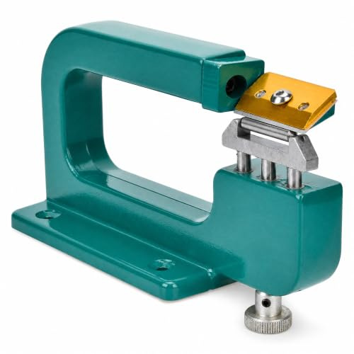 Máquina de Corte de Cuero rebajadora cuero Máquina Cortadora de Bordes para Manualidades de Cuero, Herramienta Divisora de Reparación con 4 Tamaños de Rodillo, Accessoires de maroquinerie