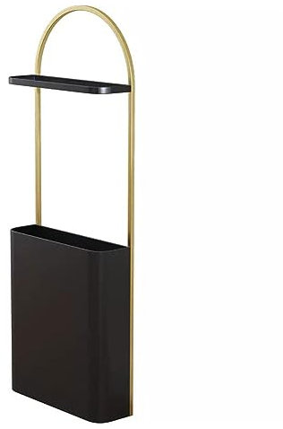 WAOCEO Paragüero Paragüero portátil de metal con asa, soporte independiente for paraguas, bastón, bastón, papel de regalo, entrada, hogar, hotel, oficina Soporte para Paraguas