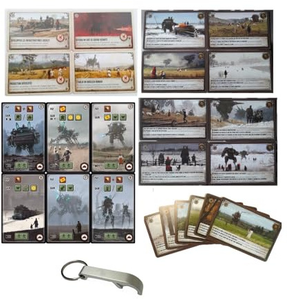 Set Scythe Zielkarten 13-18 + Treffen 29-42 + Fabriken 24-27 + 1 Decap Blumie (Goodies-Pack)