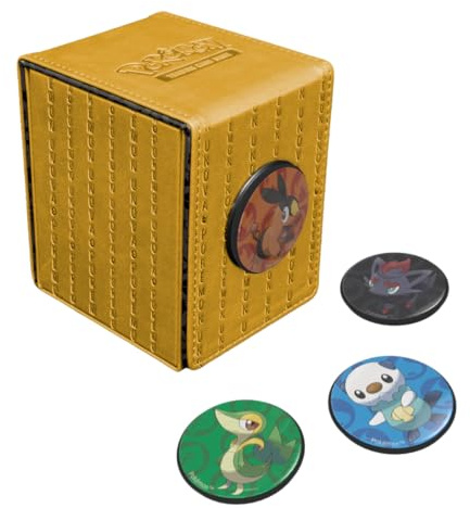Ultra Pro Unova - Caja para cubierta de clic con alcoba – Capacidad para más de 100 tarjetas de doble manga, compatible con Pokemon 151 – Ideal para MTG Commander, Pokemon Packs