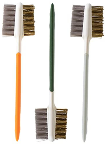 DECHOUS 3pcs Gas Stove Cleaner Brush Double Ended Stovetop Cleaning Brush for Kitchen Countertop