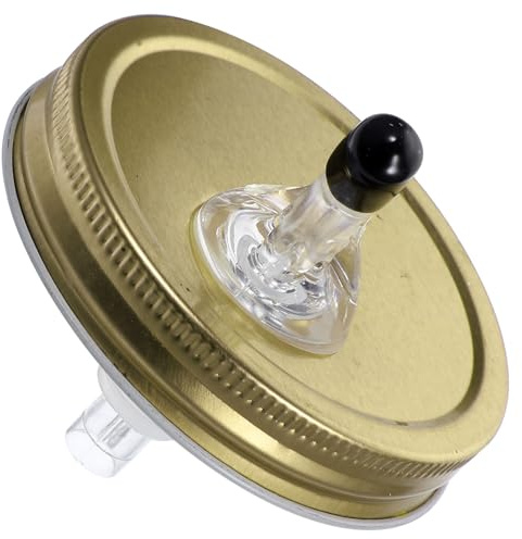 MAGICLULU Einmachglas Ausgießdeckel mit Präzisem Ausgießer und Kontrolliertem Auslauf aus Zinnblech und Acryl für Einmachgläser und Küchengebrauch