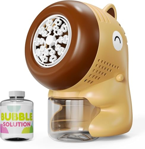 PANACARE Dinosaurie tvålbubbelmaskin, barn tvålbubbelleksak 10 000 bubblor/minut med såpbubbellösning/20 bubbelhål för bröllop/födelsedag/fest, present till pojkar och flickor