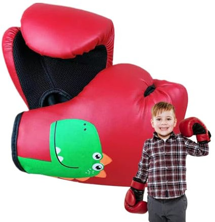 Vitsrisea Muay-Thai-Handschuhe Für Kinder, Handschuhe Für Kinder | Jugend PU-Sparringhandschuhe Mit Cartoon-Muster, Kampfsporthandschuhe Für Sparring-Training, Boxsack-Handschuhe Für Kinder