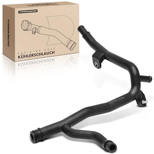 Frankberg Tubo del radiatore Tubo dell'acqua di raffreddamento | Compatibile con A3 8P1 P.a.s.s.a.t 3C2 T.o.u.r.a.n 1T1 1T2 Leon 1P1 A3 Sportback 8PA Golf Plus 521 5M1 Replace# 06A121065DP