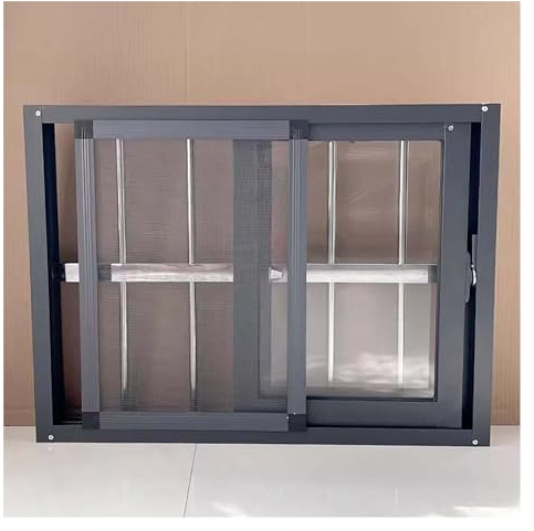 Finestra Scorrevole Orizzontale per Seminterrato, Finestre a Fienile con Vetro e Griglia, Finestra Piccola con Serratura per Bagno, Garage e Soffitta