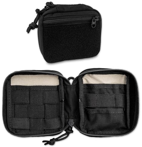 BÖKER SOLINGEN® Hamburger Pouch - EDC Messertasche abschließbar aus Cordura - Profi Messeretui klein für Klappmesser, Taschenlampe & Multitool - Knife Pouch 42a konform mit Reißverschluss & Klett