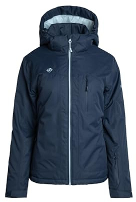 Izas Naluns Chaqueta de Mujer para Invierno con Membrana Resistente al Viento y Lluvia. Abrigo Acolchado de Fibras con Cremallera y Bolsillos. Anorak Transpirable para Frío y Nieve. Talla S