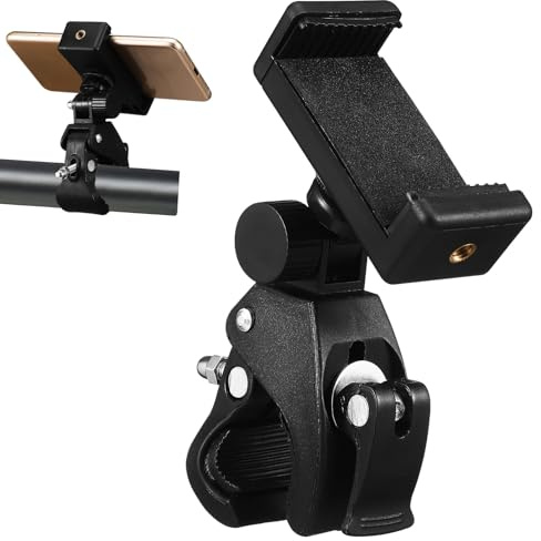 SUPVOX Rotierbarer Mikrofonständer Handyhalterung Stabile Klemme für Mikrofonstative Drehbarer Clip mit Langlebigem Material für Musiker Podcaster und Content Creator