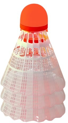 WJnflQN Volanti di Badminton - 3 volanti in nylon luminoso antivento per allenamento,Attrezzature da Badminton,per gioco all'aperto giardino spiaggia famiglia adulti