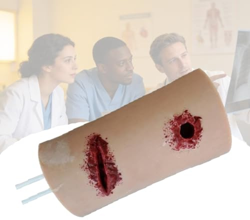 Modello Realistico di Simulazione di Trauma, Modello per Ferite da Taglio Alla Coscia e da Arma da Fuoco, Addestramento al Controllo Delle Emorragie e All'emostasi per Formazione Infermieristica