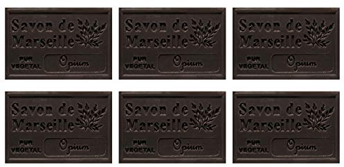 Lot de 6 savon de Marseille 125 g parfum Opium