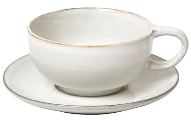 Broste Copenhagen 14533221 Nordic Sand Tasse mit Untertasse, Steinzeug,25ml